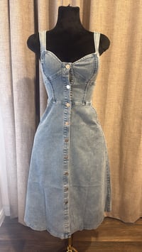 Image 1 of Denim Button Up Dress