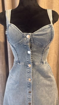 Image 2 of Denim Button Up Dress
