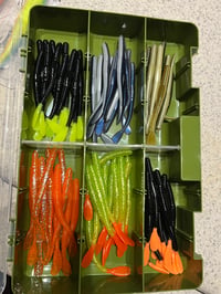 Image 1 of 4” rubber worms 