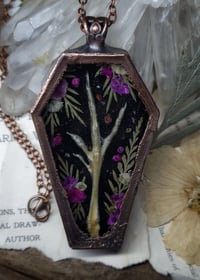 Image 5 of Coffin Amulet - Quail Foot and Floral