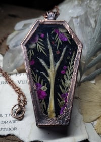 Image 1 of Coffin Amulet - Quail Foot and Floral