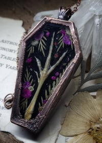 Image 2 of Coffin Amulet - Quail Foot and Floral