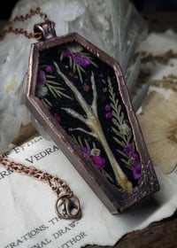 Image 4 of Coffin Amulet - Quail Foot and Floral