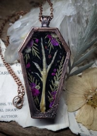 Image 3 of Coffin Amulet - Quail Foot and Floral