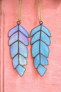 Stained glass feathers