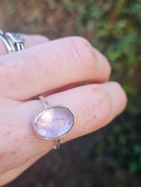 Image 3 of Ready to ship! Lavender Amethyst & Sterling Silver Ring 