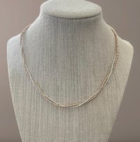 Image 1 of Dainty Mixed Metal Necklace