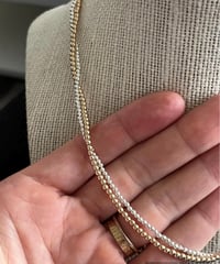 Image 2 of Dainty Mixed Metal Necklace