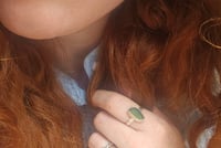 Image 6 of Ready to ship! Green Cornish Seaglass Ring 