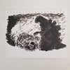 Godzilla burning Tokyo 1 Original Art