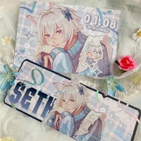 Tracksuit Maid Seth Holo Foil Ticket and Postcard