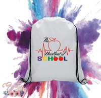 Image 2 of Heart Of School Design SVG Files, Cricut, Studio, Digital Cut Files