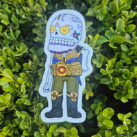 Thanos Calavera Clear Vinyl Sticker