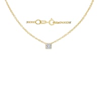 Image 1 of The KAI Square Birthstone Necklace
