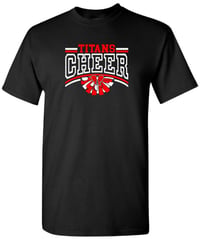 Image 1 of CBSS - Cheer Black Short Sleeve Cotton T-Shirt
