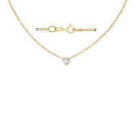 Image 1 of The AMOUR Heart Birthstone Necklace
