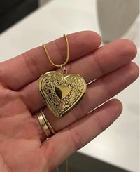 Image 1 of Gold Heart Locket 
