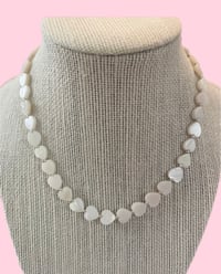 Image 1 of Freshwater Shell Heart Necklace 