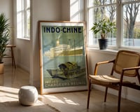 Image 2 of “Indo-Chine — Par les Chargeurs Réunis” Vintage Travel Poster