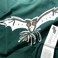 Image 2 of 'Batty about Megabats' - Adult t-shirt, dark green