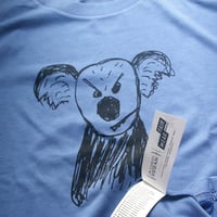 Image 2 of  'Crazy Koala' - Adult t-shirt, blue