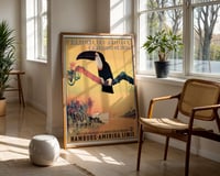 Image 2 of “L’Amazone, Les Antilles, L’Amérique du Nord” Vintage Travel Poster