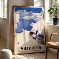 Image 1 of Vintage Austria Ski Travel Poster – Autriche