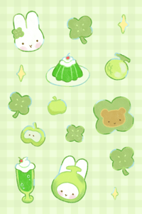 Image 1 of Clover Sticker Sheet