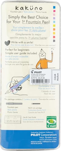 Image 4 of Pilot Kakuno Fountain Pen (Clear - Medium Nib)