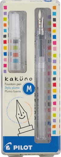 Image 5 of Pilot Kakuno Fountain Pen (Clear - Medium Nib)