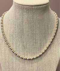 Image 1 of Mixed Metals Silver And Gold Necklace 