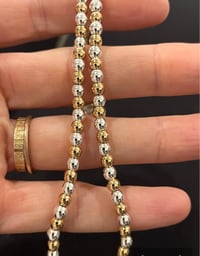 Image 3 of Mixed Metals Silver And Gold Necklace 
