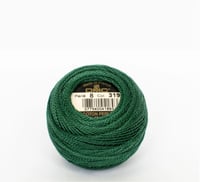 DMC Coton Perlé Quiltetråd - mørkegrøn 319