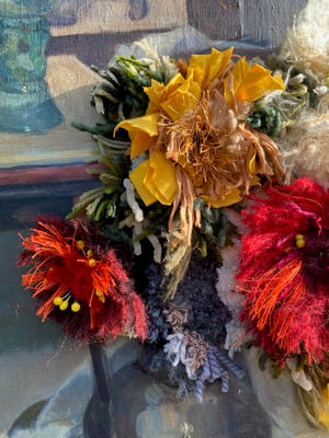 Image of altered perspective painting - still life blooms