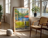 Image 2 of Vintage Klosters Switzerland Travel Poster