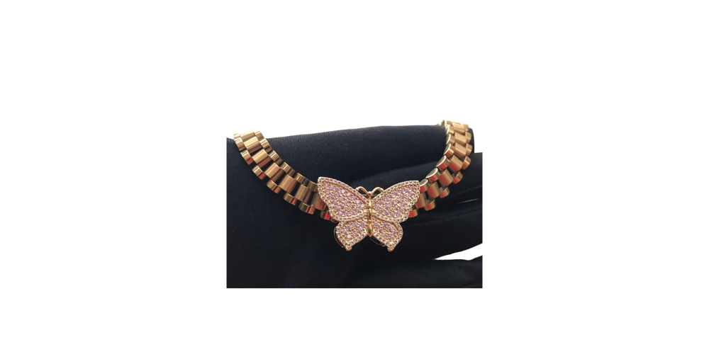 Image of Butterfly Rolex Necklace