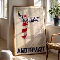Image 1 of Andermatt — Vintage Swiss Alpine Travel Poster