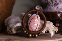 Image 4 of Copper linen cotton candy agate necklace