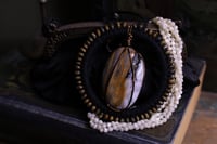 Image 5 of Black hemp ocean jasper necklace