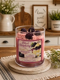 Black Raspberry and Vanilla Cream Pudding Candle
