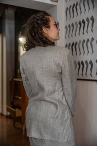 Image 10 of Completo grigio in lino
