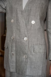 Image 12 of Completo grigio in lino