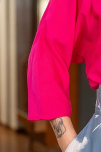 Image 5 of Maglia serafino fucsia