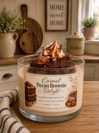 Image 1 of Carmel Pecan Brownie Delight Candle 