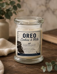 8 oz Oreo Cookies and Milk Candle 