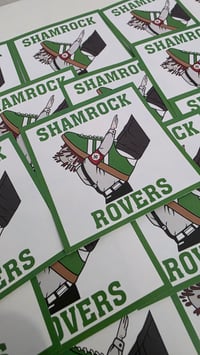 Image 1 of **LAST PACK** Pack of 25 7x7cm Shamrock Rovers Football/Ultras Stickers