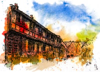 Image 1 of Abbey Street, Cerne Abbas - Fine Art Print