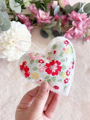 Image of Fabric stuff heart decoration 