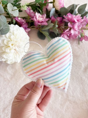 Image of Fabric stuff heart decoration 