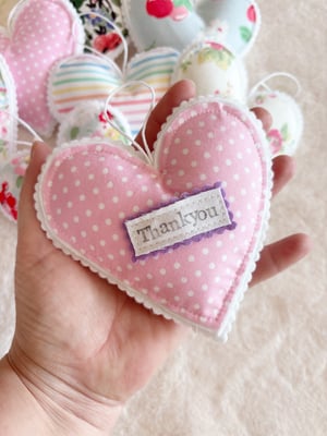 Image of Fabric stuff heart decoration 